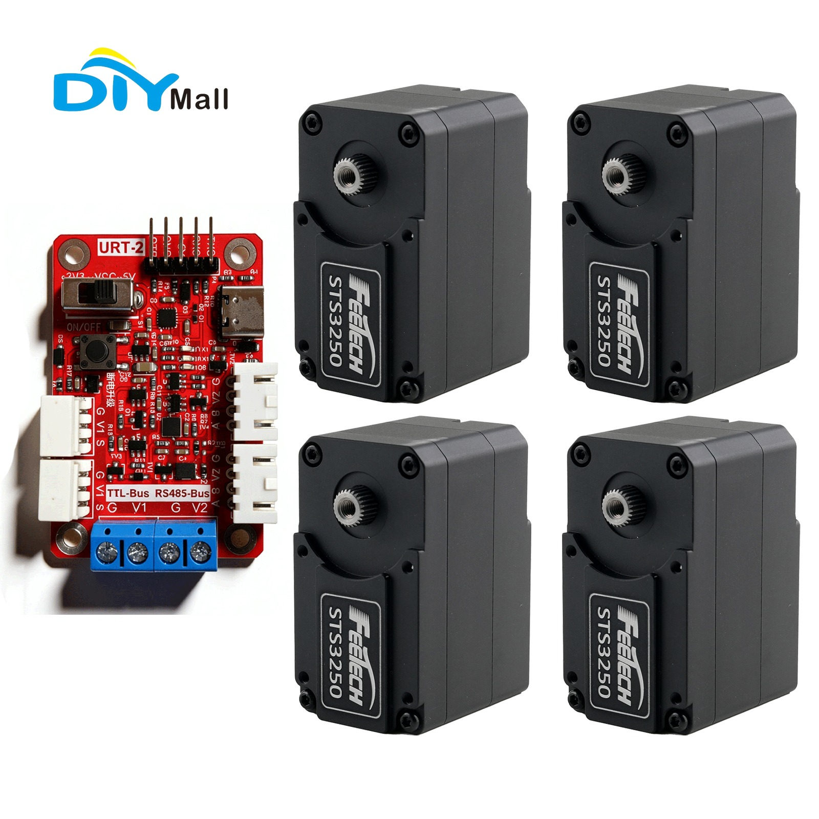 Robot Arm Motor - Motor Coreless Feetech STS3250 12V 50KG