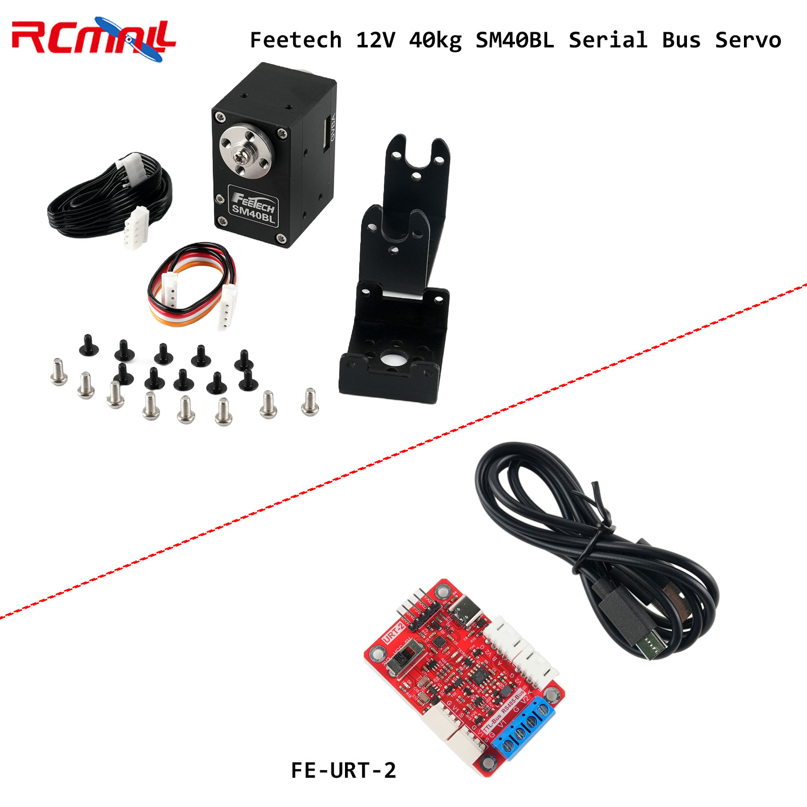 Robot Arm Motor - Servo Feetech 12V 40kg SM40BL com