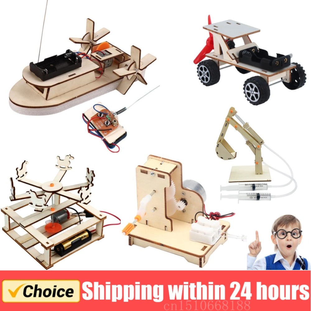Science Max - DIY Wooden Boat Model Science Toys