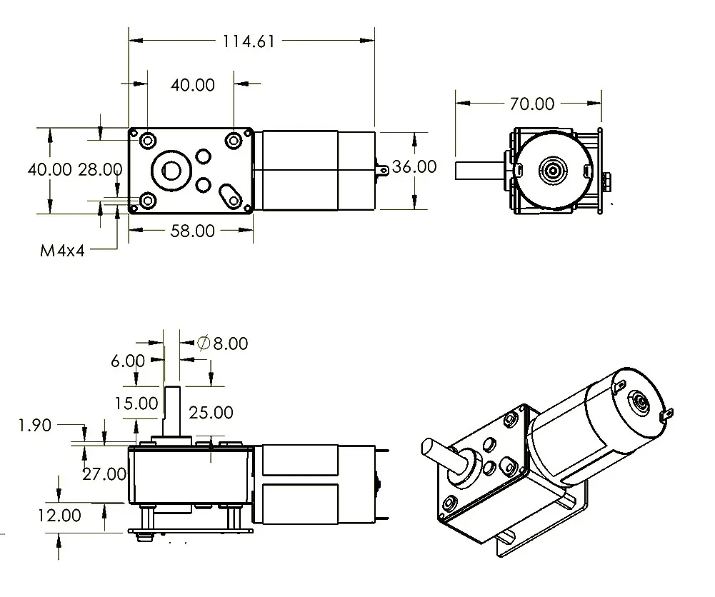 ASMC-LQ ASME-SQ 60/70/120KG Se - Robot Arm Motor avaliação e preço